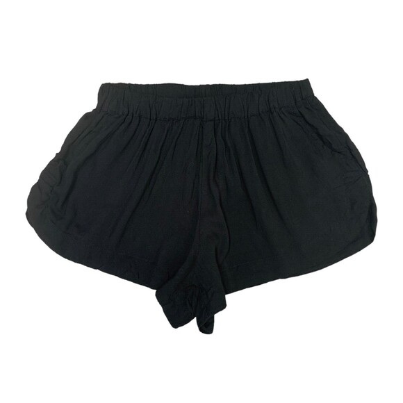 Mikoh Womens size 1 Black Pull On Elastic Waist Shorts Lightweight Pockets - Picture 1 of 7